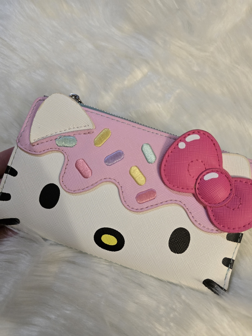 Loungefly Sanrio Hello Kitty Multi-Pink Cupcake Faux Leather Flap Wallet